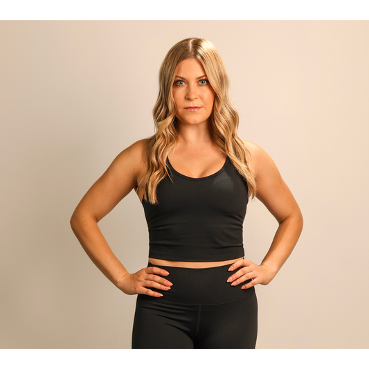 Quoia Be Your Strength Workout Tank Top In Black